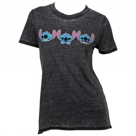 Disney Lilo and Stitch Expressions Burnout Women's T-Shirt